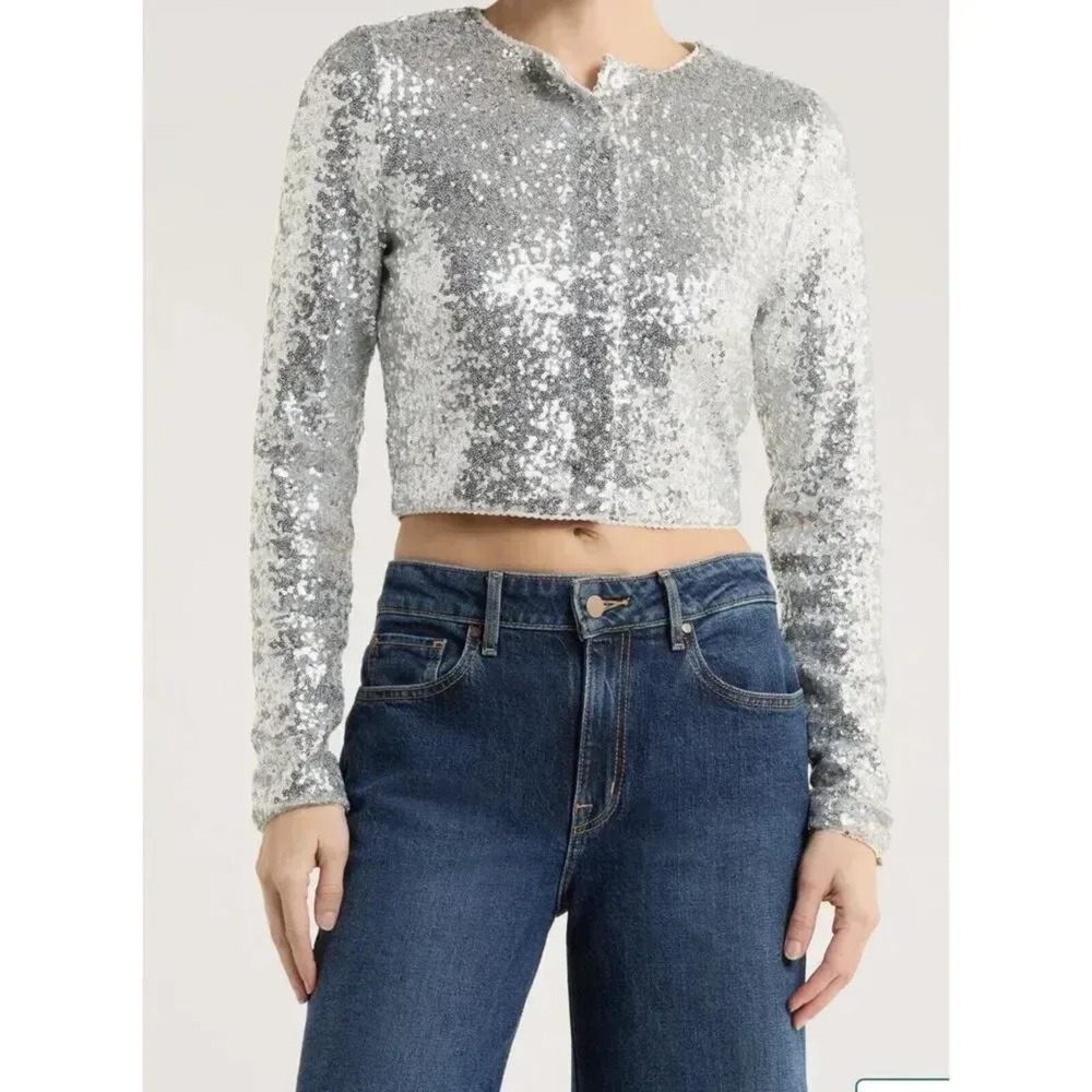 Good American NWT Sequin Cardigan‎ - Size XL - MSRP $179